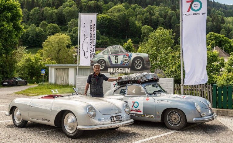 De Japón a Alemania en un Porsche del 53