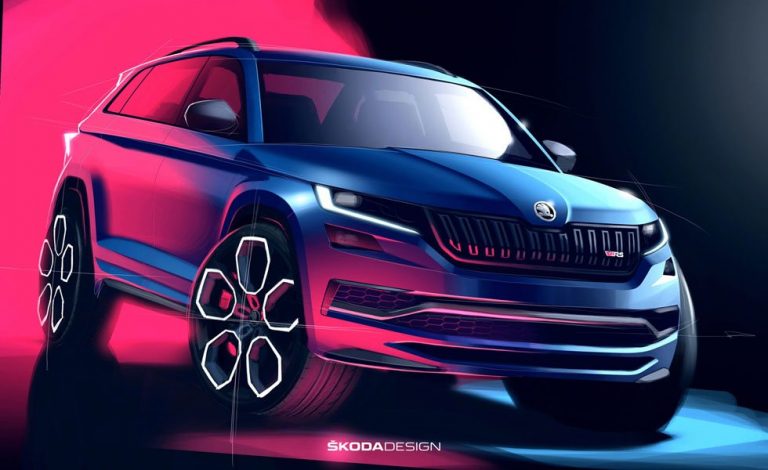 Por fin un boceto completo del Skoda Kodiaq RS