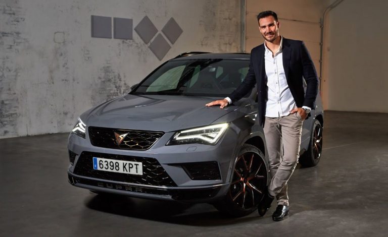 Saúl Craviotto ya conduce el Cupra Ateca