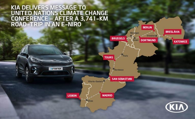 El Kia e-Niro recorre 3.741 kilómetros de una punta a otra de Europa