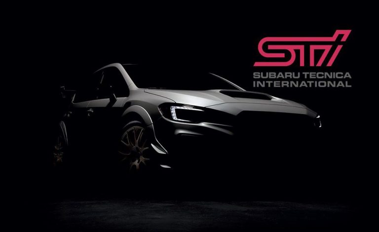 Subaru WRX STI S209. Muestra su silueta antes de su presentación