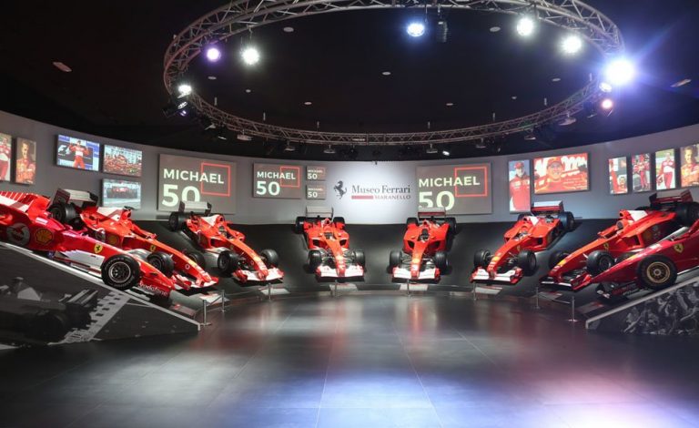 Homenaje a Michael Schumacher en el Museo Ferrari