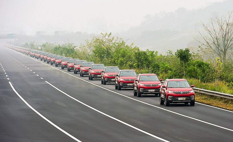Esta es la caravana de coches autónomos más larga del mundo