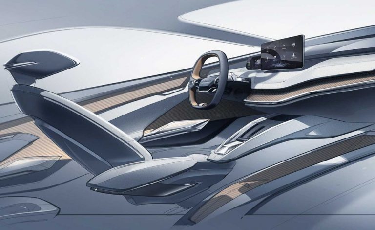 Skoda Vision iV. Este es su interior