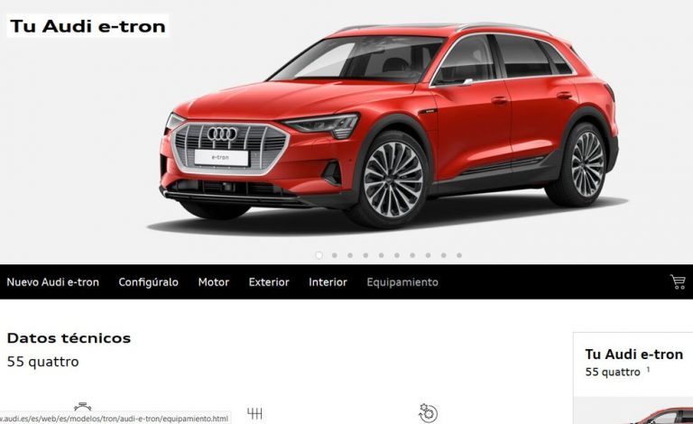 Audi e-tron. Todos los detalles de su equipamiento