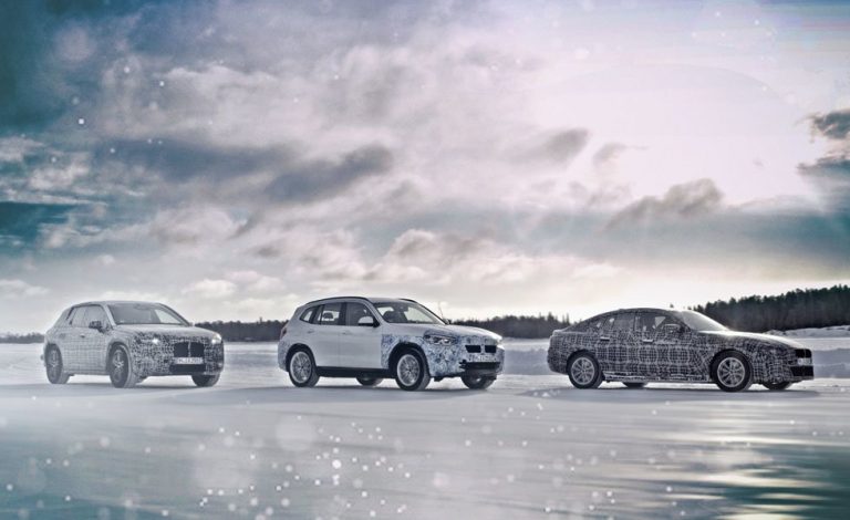 Los BMW iX3, BMW i4 y BMW iNEXT se ponen a prueba en condiciones extremas