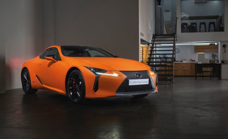 Lexus LC 500h Matte Prototype. Con un color muy exclusivo