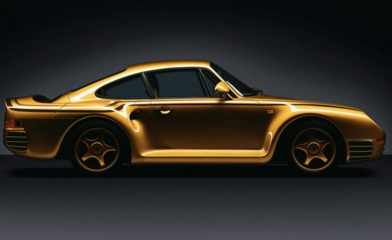 Porsche 959 Gold. Una pieza única a la altura de un jeque