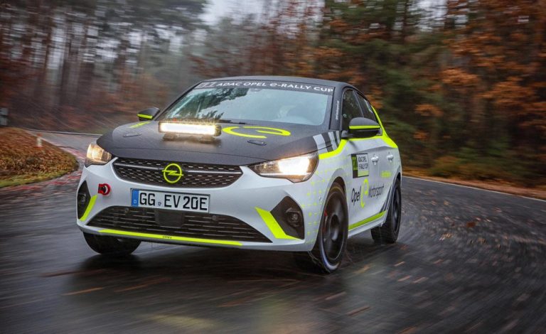 Opel Corsa-e Rally. El primer coche de rallies 100% eléctrico se pone a punto