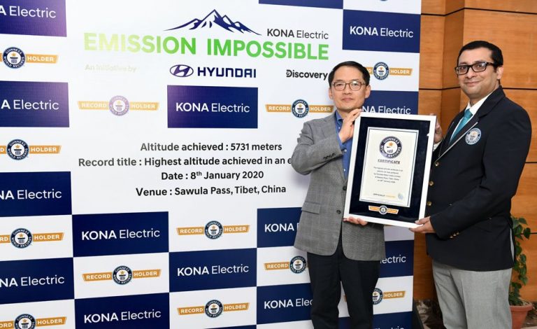 Récord Guinness para el Hyundai Kona EV