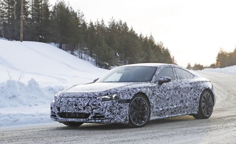 Audi e-tron GT. Cazado en sus primeras pruebas