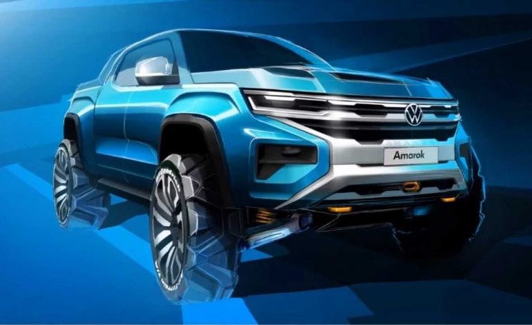 Volkswagen Amarok. Este boceto adelanta la segunda generación