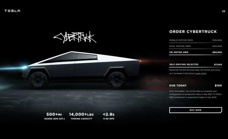 Tesla Cybertruck. Ya tienen más de 600.000 reservas en todo el mundo