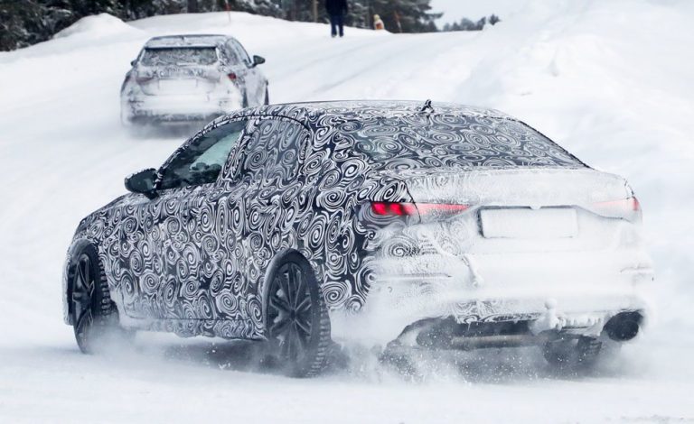 Audi RS3 Sedán 2020. A tope en la nieve