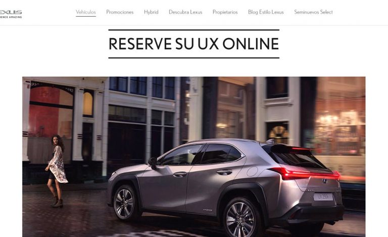 ¿Quieres reservar un UX 250h? Lexus te lo pone fácil