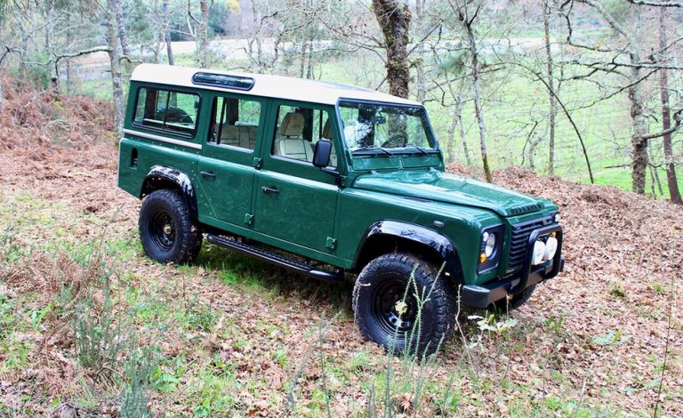 Land Rover Defender. Uno con el bosque