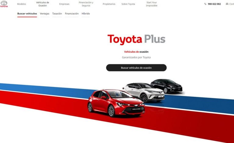 Toyota: todos sus coches de ocasión, a un solo click