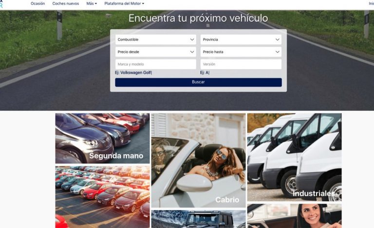 Llega plataformamotor.com, una web de ofertas de coches de ocasión