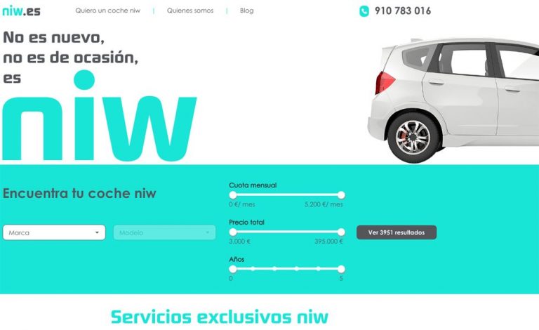 Niw.es: la web en la que los concesionarios venderán coches VO