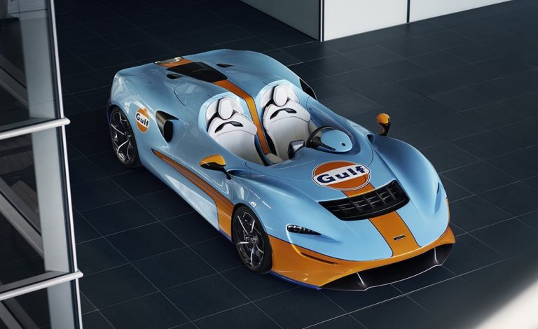 El McLaren Elva se viste de Gulf
