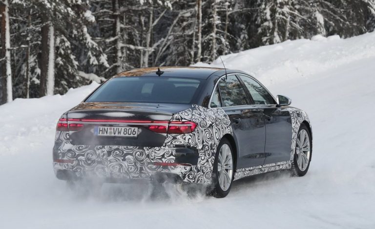 El nuevo Audi S8, a tope en la nieve
