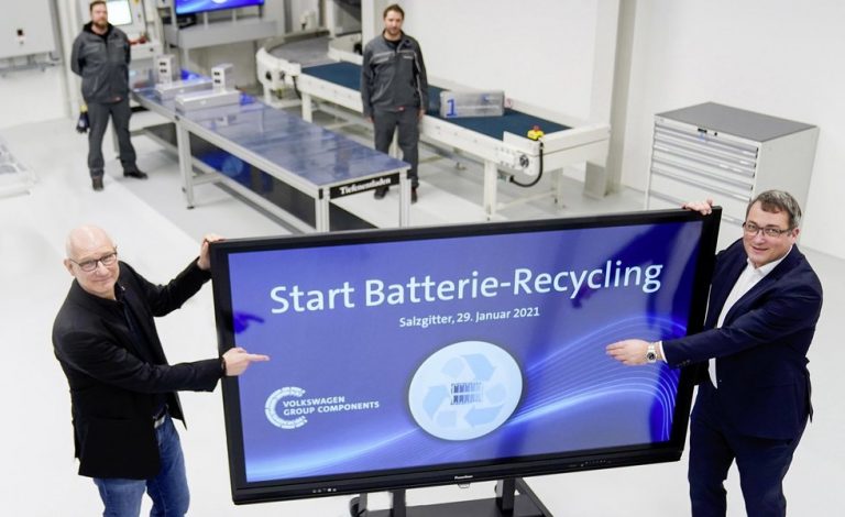 Volkswagen abre una planta de reciclaje de baterías en Alemania