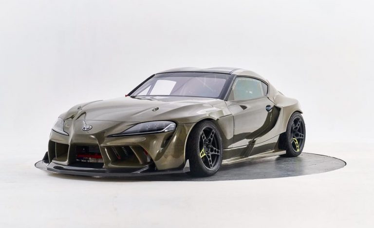 Este Toyota Supra de drift está hecho de fibra de carbono y Kevlar
