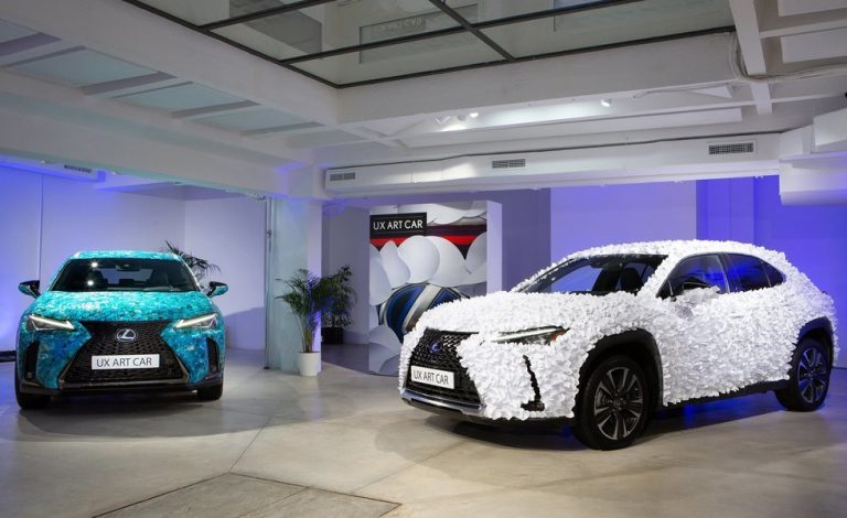 Los últimos Lexus UX Art Car se dejan ver en Madrid