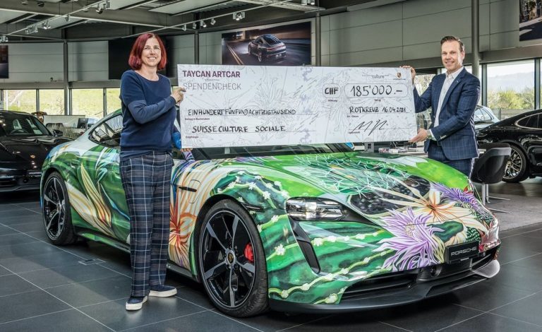 Porsche Taycan Art Car: adjudicado
