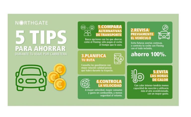5 consejos de Northgate que te ayudarán a ahorrar en los viajes por carretera