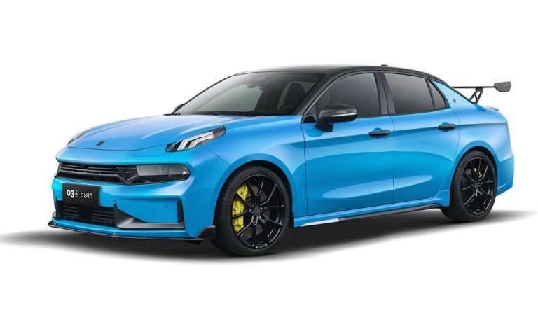 Lynk & Co 03+ Cyan Edition. Inspirado en el mundo de las carreras
