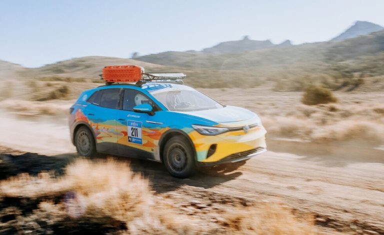 El VW ID.4 termina con éxito el exigente Rally Rebelle