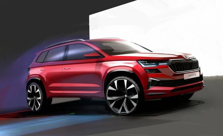Skoda Karoq. Se desvelan dos bocetos de diseño