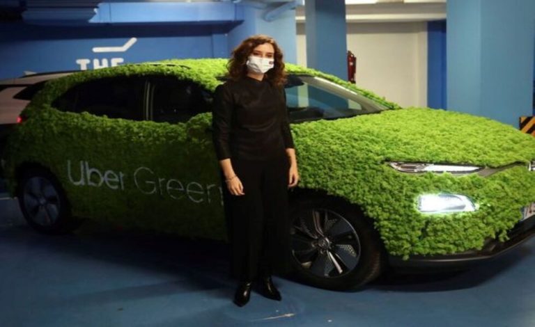 Uber implanta su servicio verde cero emisiones en Madrid