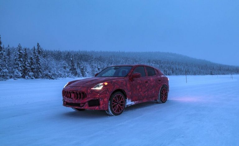 El Maserati Grecale se pone a punto en Suecia