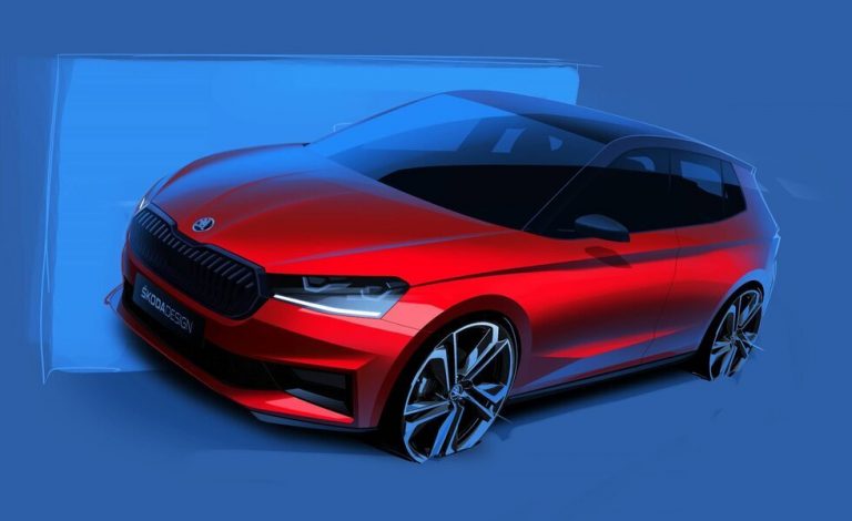 Skoda Fabia Monte Carlo 2022. Desvelado su diseño a través de unos bocetos