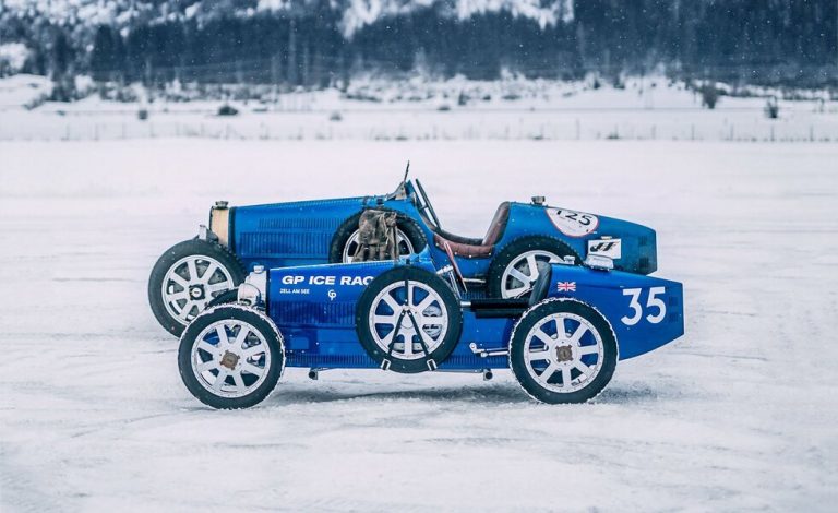 Bugatti vuelve a las pistas de hielo 60 años después