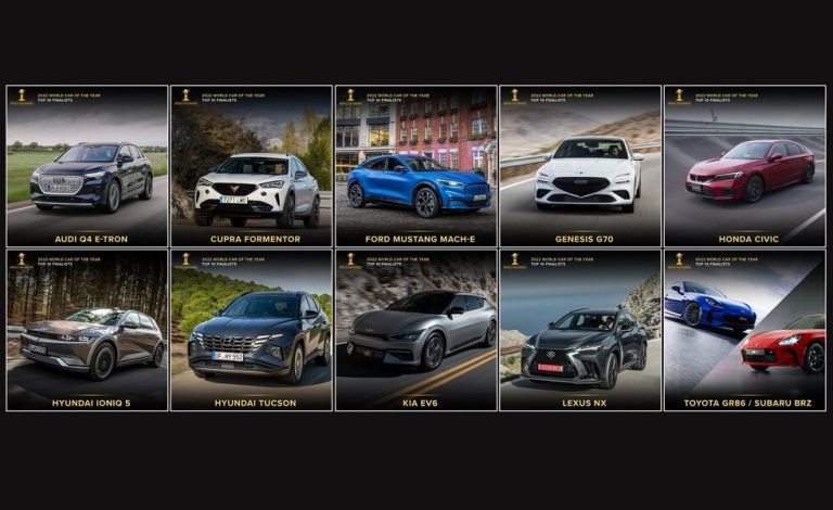 Estos son los finalistas a World Car of the Year 2022