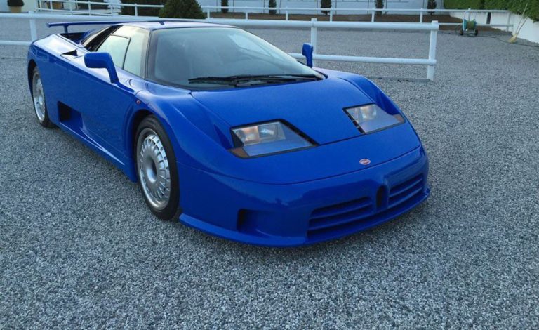 Bugatti EB110 GT. Este es uno de los dos ejemplares que hay a la venta