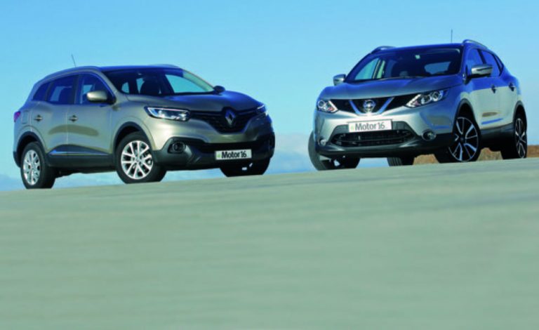 Nissan Qashqai frente a Renault Kadjar. Son familia, pero se vigilan de reojo