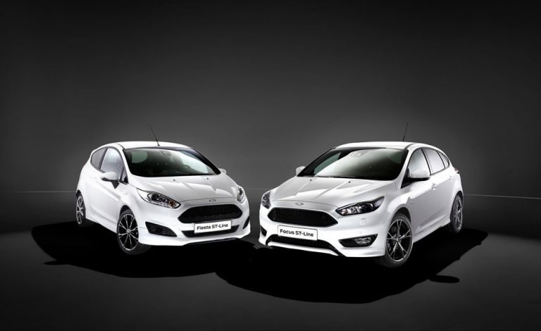 Ford Fiesta y Focus ST Line. En traje de deporte