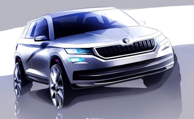 Skoda Kodiaq. Primer boceto