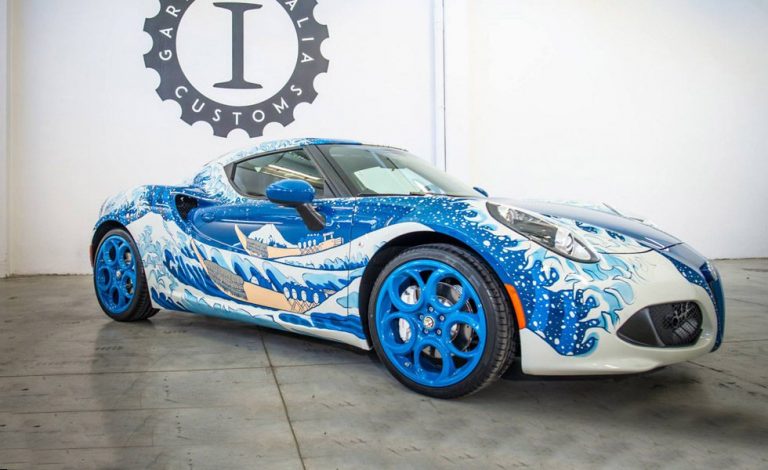 Alfa Romeo 4C Hokusai. Obra de Garage Italia Customs