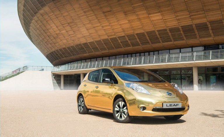 Un Nissan Leaf 'de oro' para los Juegos de Rio