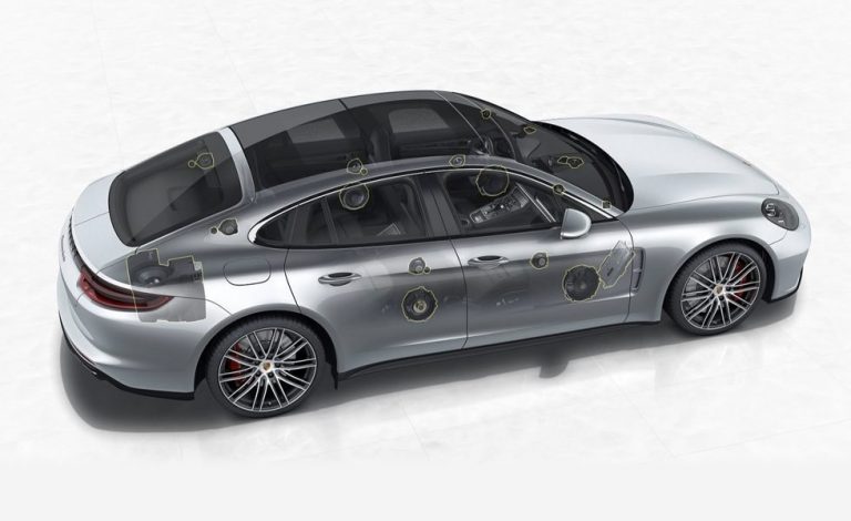 Porsche Panamera y su sistema de sonido Burmester 3D Surround