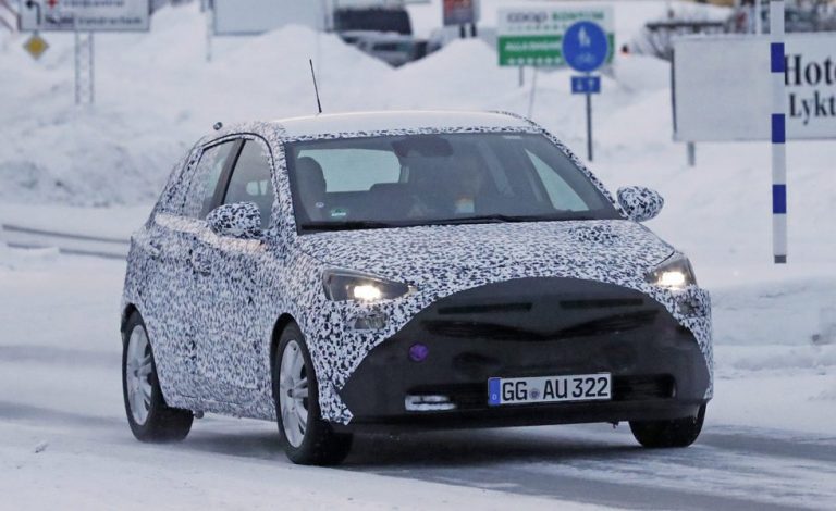 Opel Corsa 2018. Cazado de pruebas invernales