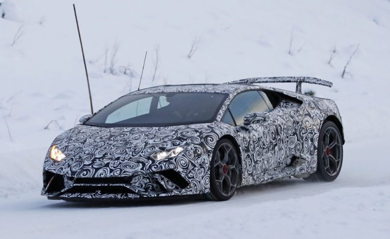 Lamborghini Huracán Superleggera. Cazado de test invernal