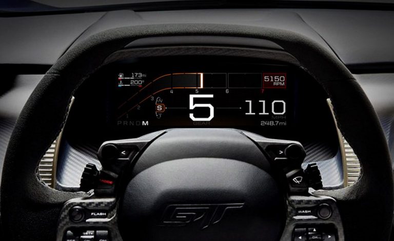 Ford GT. Un cuadro propio de una nave espacial