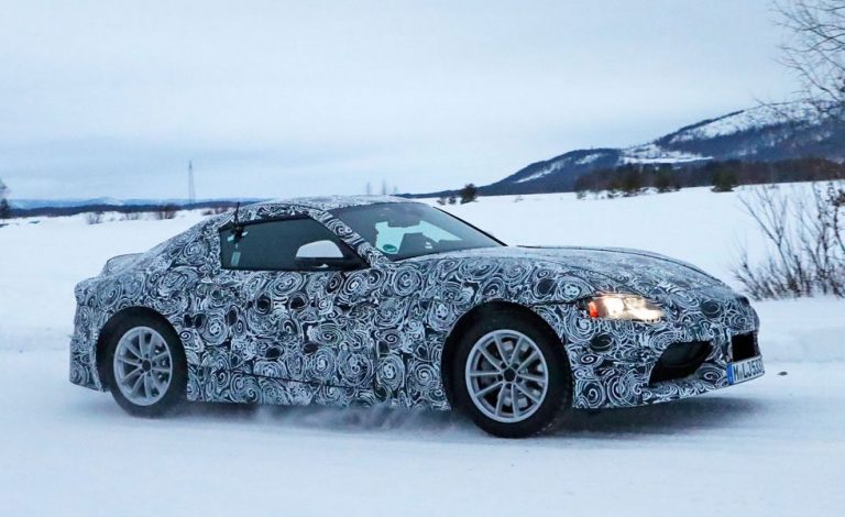 Toyota Supra 2018. Ahora en la nieve