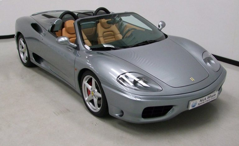 Ferrari 360 Spider. Tiene sólo 4.828 kilómetros